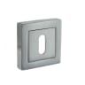Status Key Escutcheon on S4 Square Rose Satin Chrome