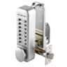 Securefast Digital Lock With Holdback 158 x 45 x 44mm Satin Chrome