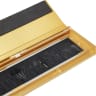 Stormguard Aluminium Letter Plate Brush With Flap Gold Effect Finish
