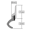 Stormguard XP Around Door Seal Set Gold Finish Aluminium 2100mm