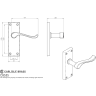 Carlisle Brass Victorian Scroll Internal Pack Polished Chrome