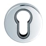 Serozzetta Escutcheon Euro Keyhole Profile 51mm Polished Chrome