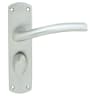 Serozzetta Cuatro Lever on Bathroom Backplate Satin Chrome