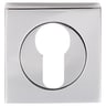 Serozzetta Euro Profile Cube Escutcheon Polished Chrome