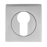 Serozzetta Euro Profile Square Escutcheon Satin Chrome