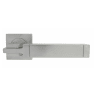Serozzetta Cube Door Lever Square Rose Satin Chrome