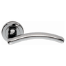 Serozzetta Design Lever on Round Rose Polished Chrome