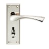Serozzetta Venti Lever on Bathroom Backplate Polished Nickel