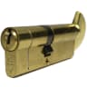 Hi-Sec Anti Snap Bump Euro Cylinder & Turn 90mm Brass 35T-10-45