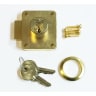 Yale Cupboard Deadlock 22mm W Polished Brass