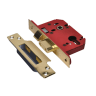 Union 22EU StrongBOLT Euro Profile Sashlock 68mm Polished Brass 