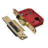 Union CE StrongBOLT Euro Profile Cylinder Sashlock 79mm Polished Brass