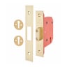 Union CE StrongBOLT 3 Lever Mortice Deadlock 81mm Polished Brass