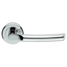 Serozzetta Nelson Lever on Rose Door Handle Polished Chrome