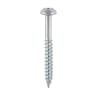 TIMCO Twin-Thread Round Head Woodscrews 6 Gauge 1'' L Box of 200