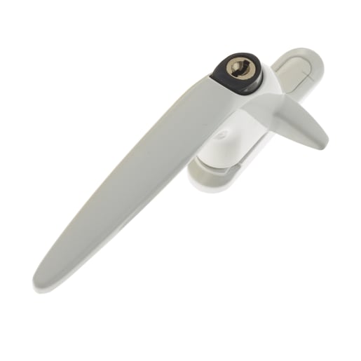 Trojan Locking Cockspur Handle 15.5mm Height Left Hand White