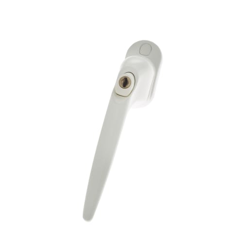 Locking Tilt & Turn Handle White/White Button 30mm Spindle