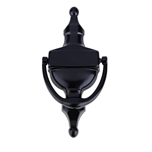 Trojan Contract Victorian Urn Style Door Knocker Black