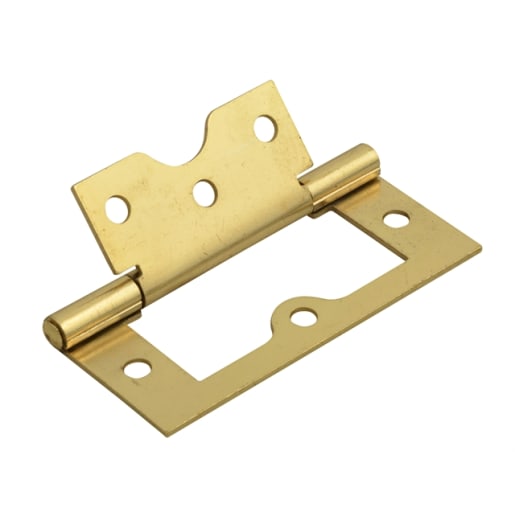 A Perry No.105 Flush Cabinet Hinge 75mm Electro Brassed