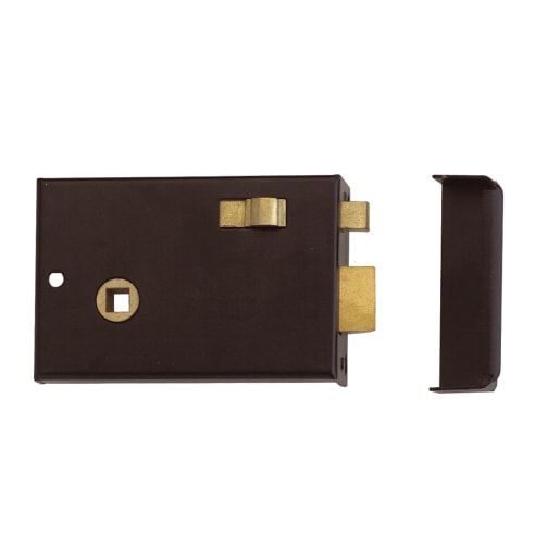 Union 1209 Lever Rim Latch 76mm Black