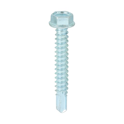 TIMCO Hex Head Washer Face Self-Drilling Screws 12 Gauge Zinc Plated Box of 500