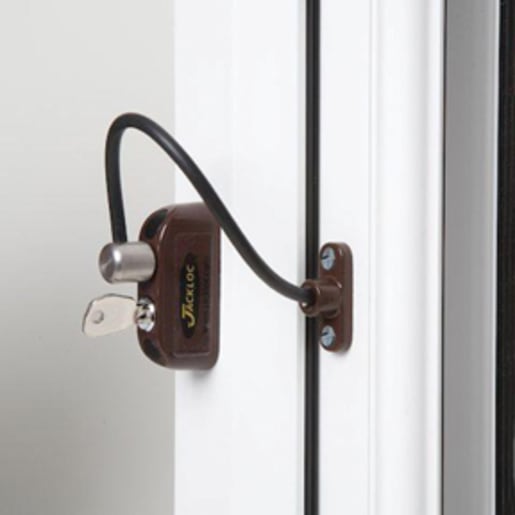 Jackloc Pro 5 Key Locking Window Restrictor White