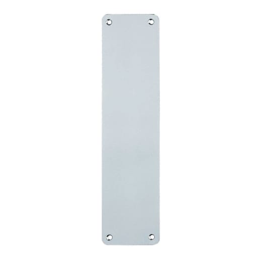 Weldit Finger Plate 305 x 76mm Satin Aluminium