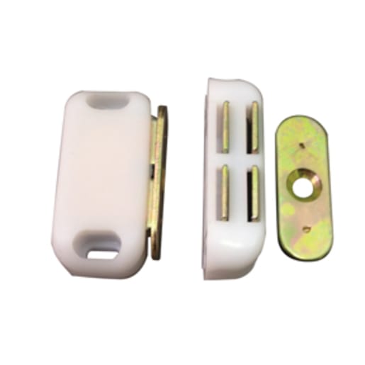 Magnetic Cupboard Catch Medium White