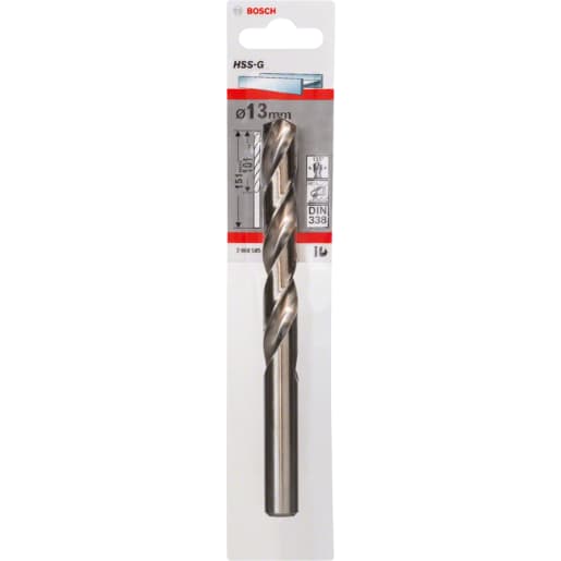 Bosch HSS-G Metal Drill Bit 151 x 13mm Silver