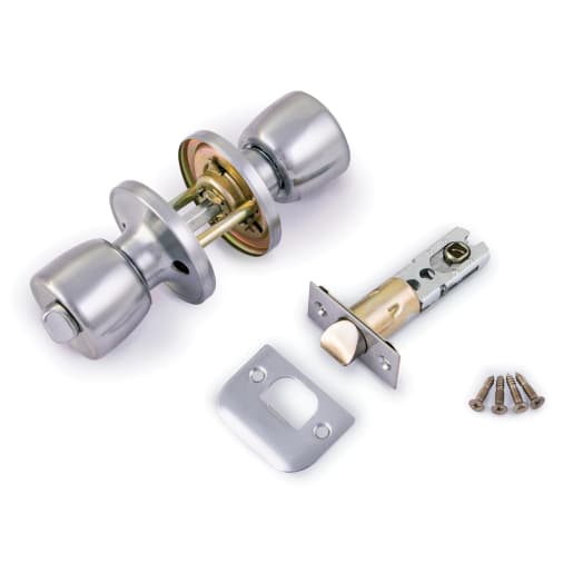 ERA Door Privacy Knob Lock Set Satin Chrome