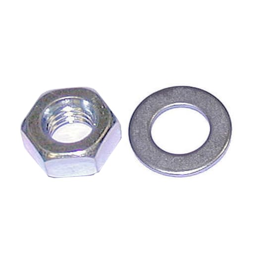 A Perry No.1719 M16 Hexagon Nuts and Round Washers Zinc Plated