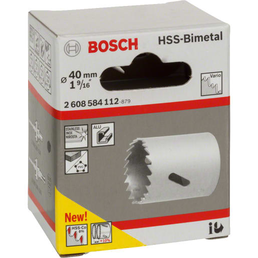 Bosch HSS Bi-Metal Holesaw 40mm Diameter