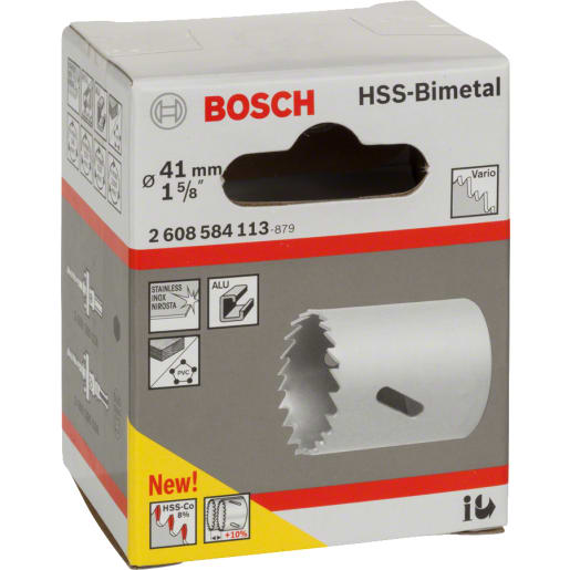 Bosch HSS Bi-Metal Holesaw 41mm Dia