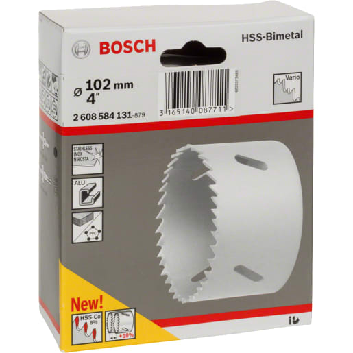 Bosch HSS Bi-Metal Holesaw 102mm Diameter