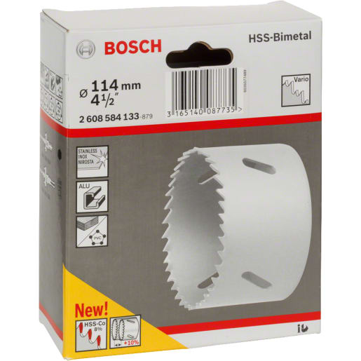 Bosch HSS Bi-Metal Holesaw 114mm Dia
