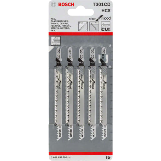Bosch Jigsaw Blades 117mm L Pack of 5