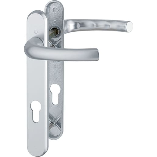 Hoppe Duraplus Tokyo Door Handle Set 220 x 32mm Aluminium Silver