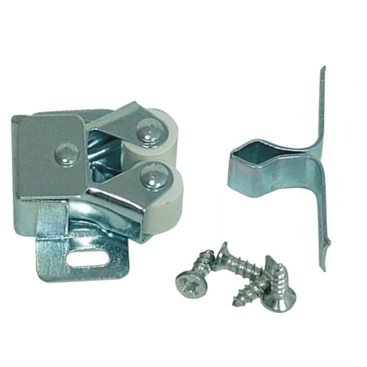 Double Roller Cupboard Catch Zinc Plated