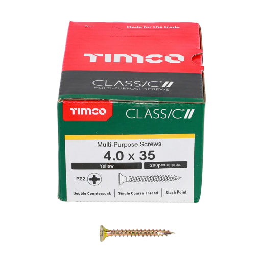 TIMCO Classic Multi Purpose Screw 30 x 4mm (L x Diameter) Box of 200