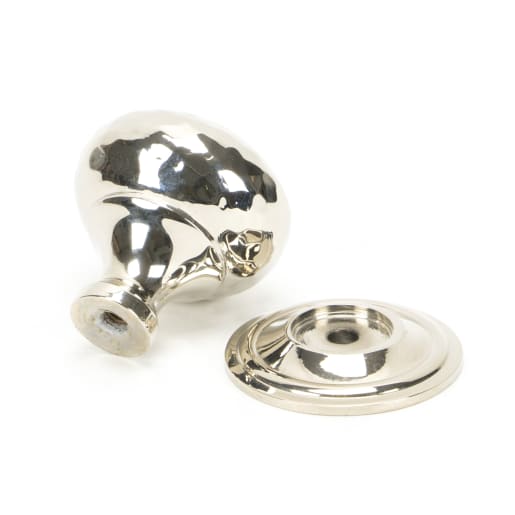 From the Anvil Hammered Mushroom Cabinet Knob 32mm Polished Nickel