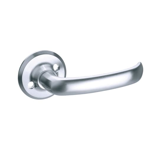 Assa Abloy 6640 Lever on Round Rose Satin Chrome