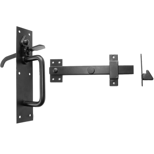 A Perry No.50/4S Suffolk Latch Heavy Duty 75mm Black