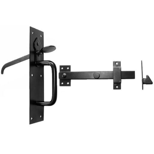 A Perry No.50/4L Heavy Suffolk Long Thumb Piece Latch 108mm Black