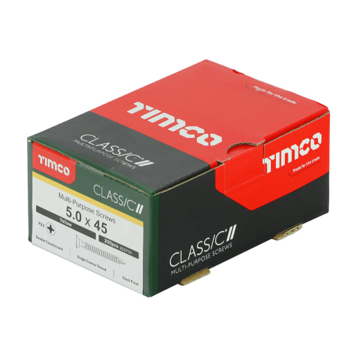 TIMco Classic Multi Purpose Screw 45 x 5mm (L x Diameter) Box of 200