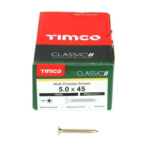 TIMco Classic Multi Purpose Screw 45 x 5mm (L x Diameter) Box of 200