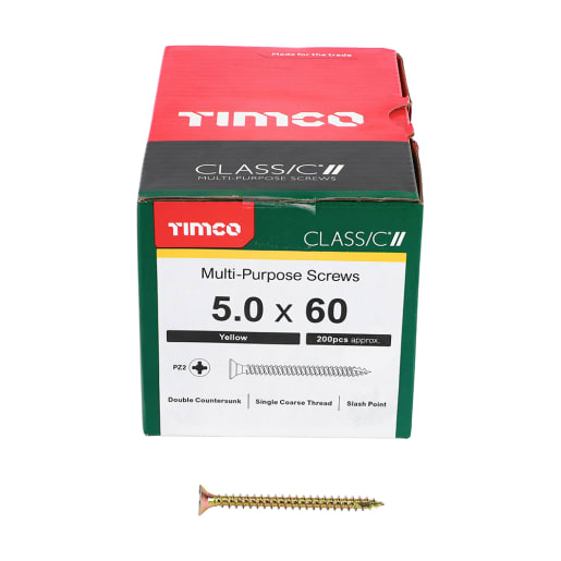 TIMco Classic Pozi Countersunk Wood Screw 60 x 9.74mm Box of 200