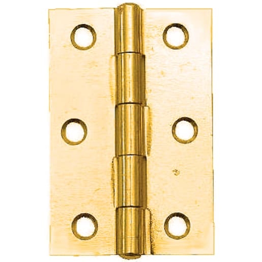 A Perry No.5050 Uncranked Narrow Pattern Butt Hinge 150mm Electro Brassed