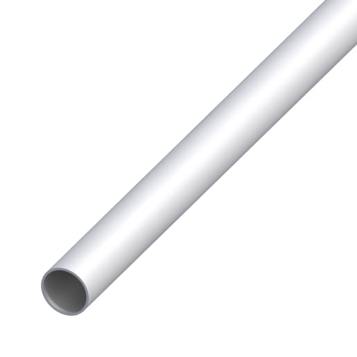 Rothley Silver Anodised Aluminium Round Tube 1m x 10 x 1mm