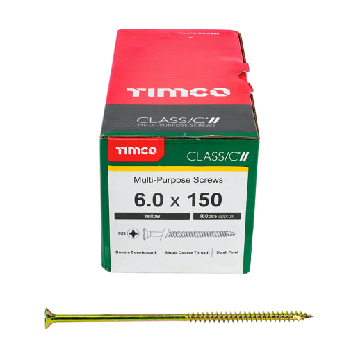 TIMCO Classic Pozi Countersunk Wood Screw 150 x 11.57mm Box of 200