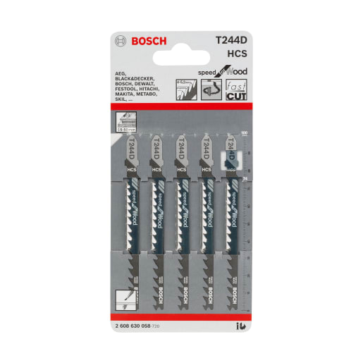 Bosch HCS T244D Jigsaw Blade 100mm Length Chrome